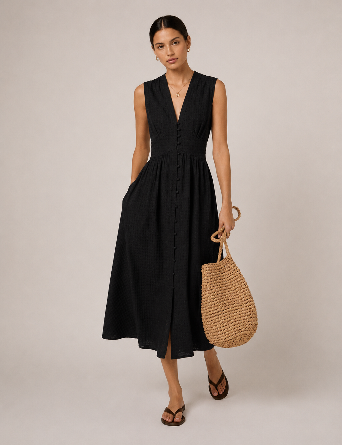 Modern Panelled Waist Dress
