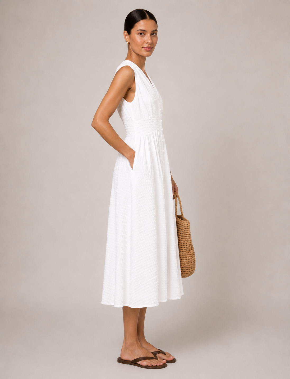 Modern Panelled Waist Dress