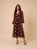 Long Sleeve Polka Dot Dress