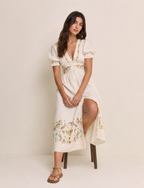 Vintage Inspired Embroidered Dress